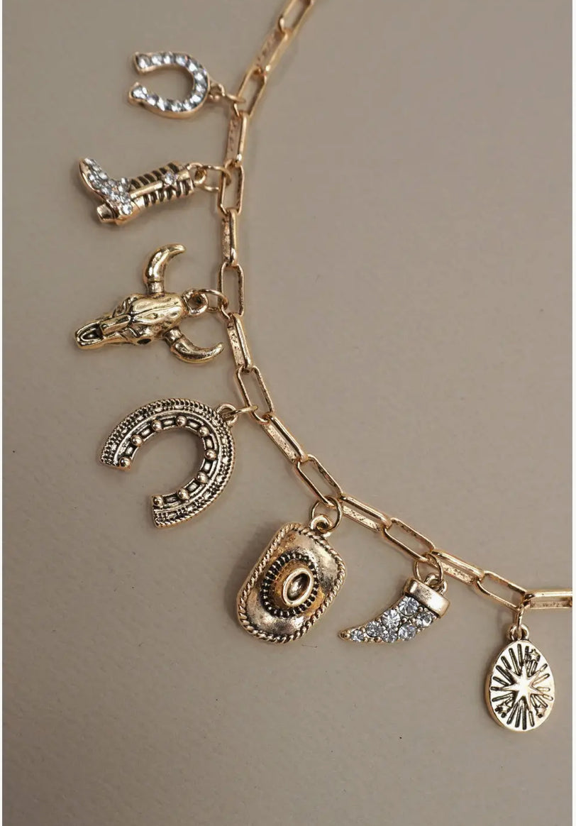 Take me home charm necklace