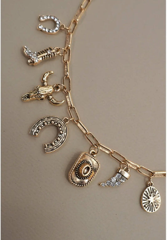 Take me home charm necklace