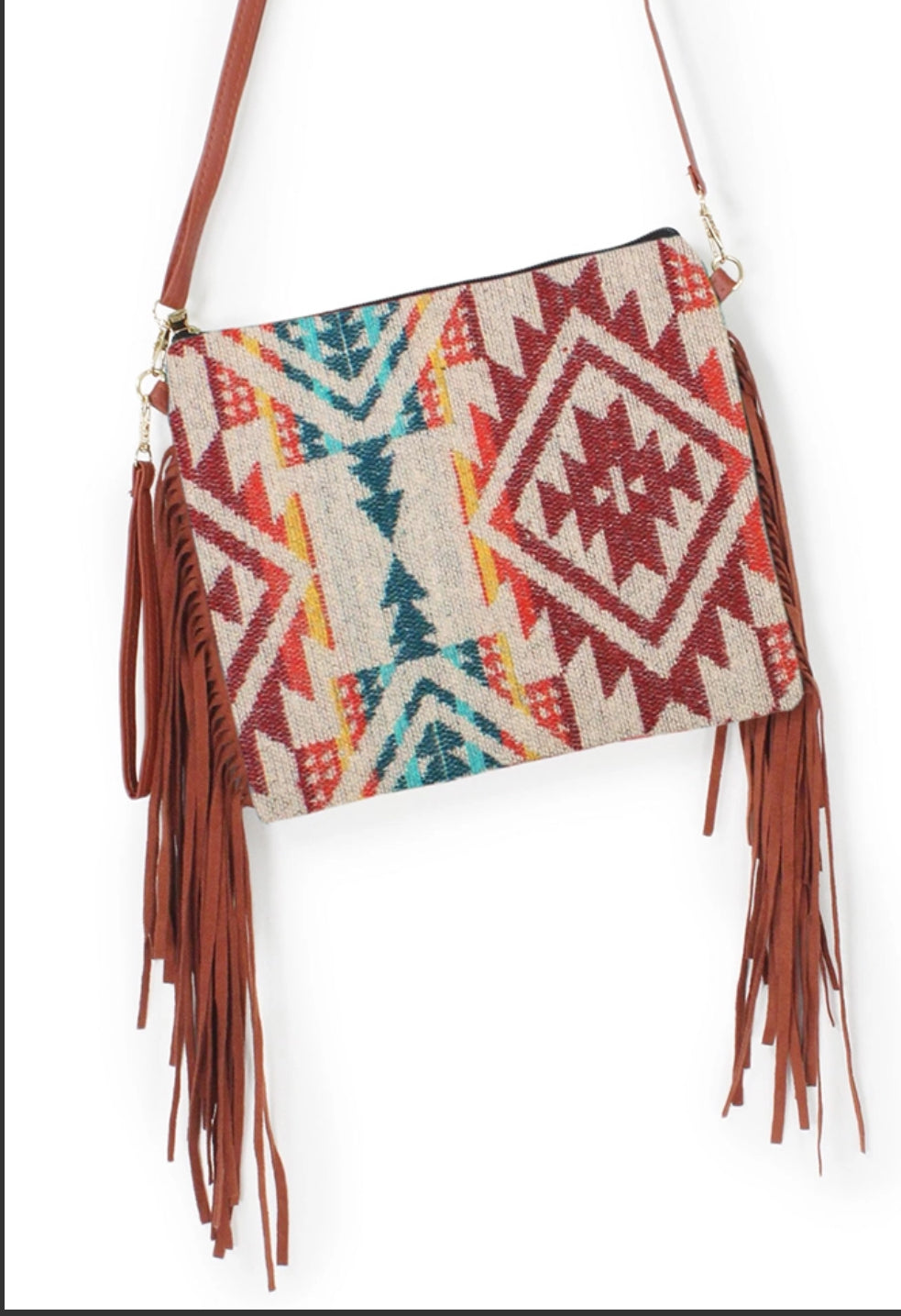 Aztec Tassel Crossbody Bag